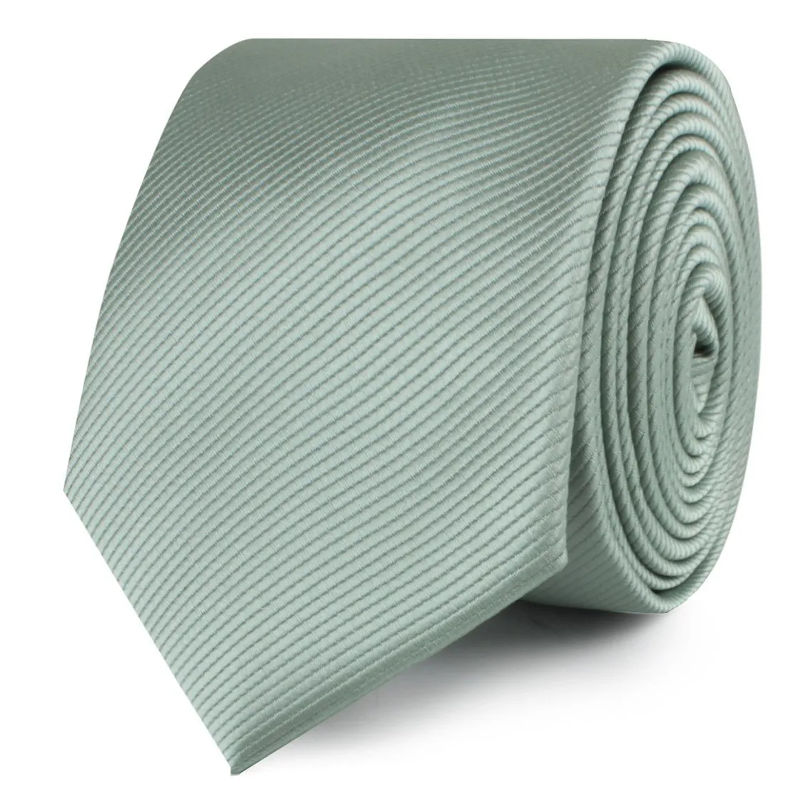 Sage Green Twill Skinny Tie sold by OTAA product image thumbnail 2