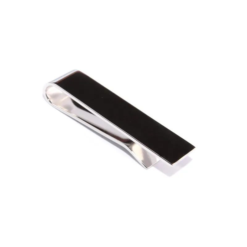 Silver Clasp Tie Bar made by OTAA