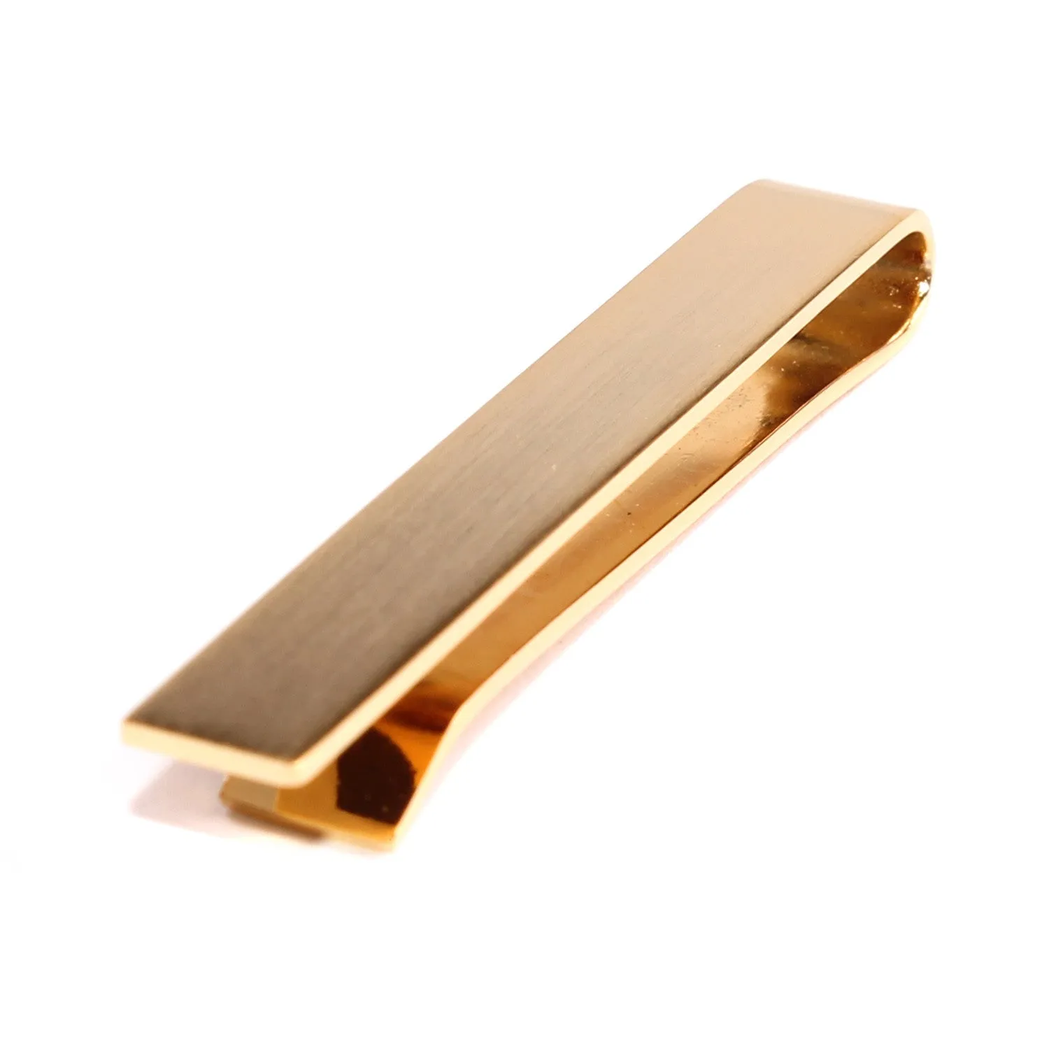 Brushed Gold Square Clasp Tie Bar sold by OTAA product image thumbnail 3
