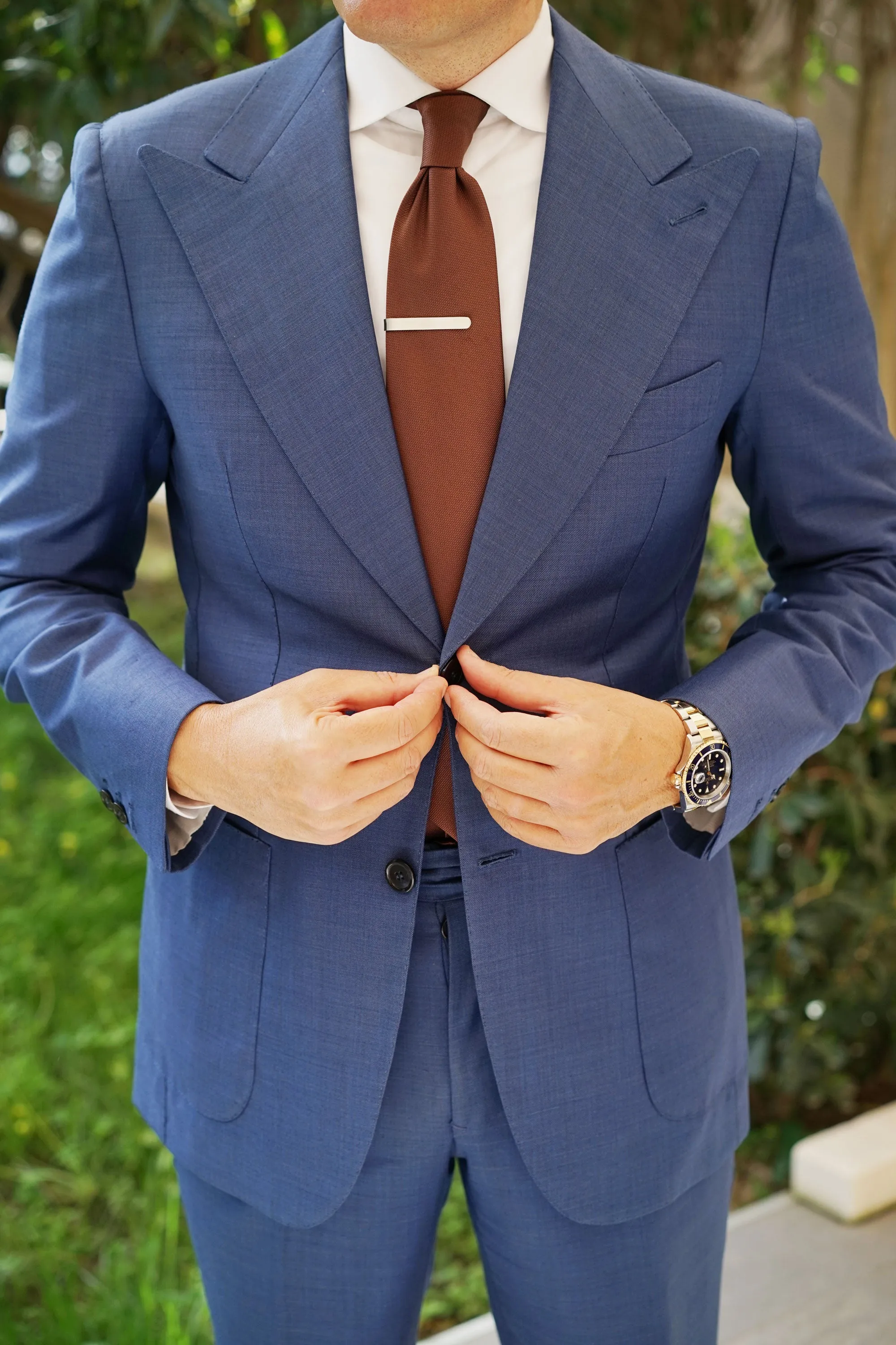Brushed Silver Round Clasp Tie Bar sold by OTAA product image thumbnail 5