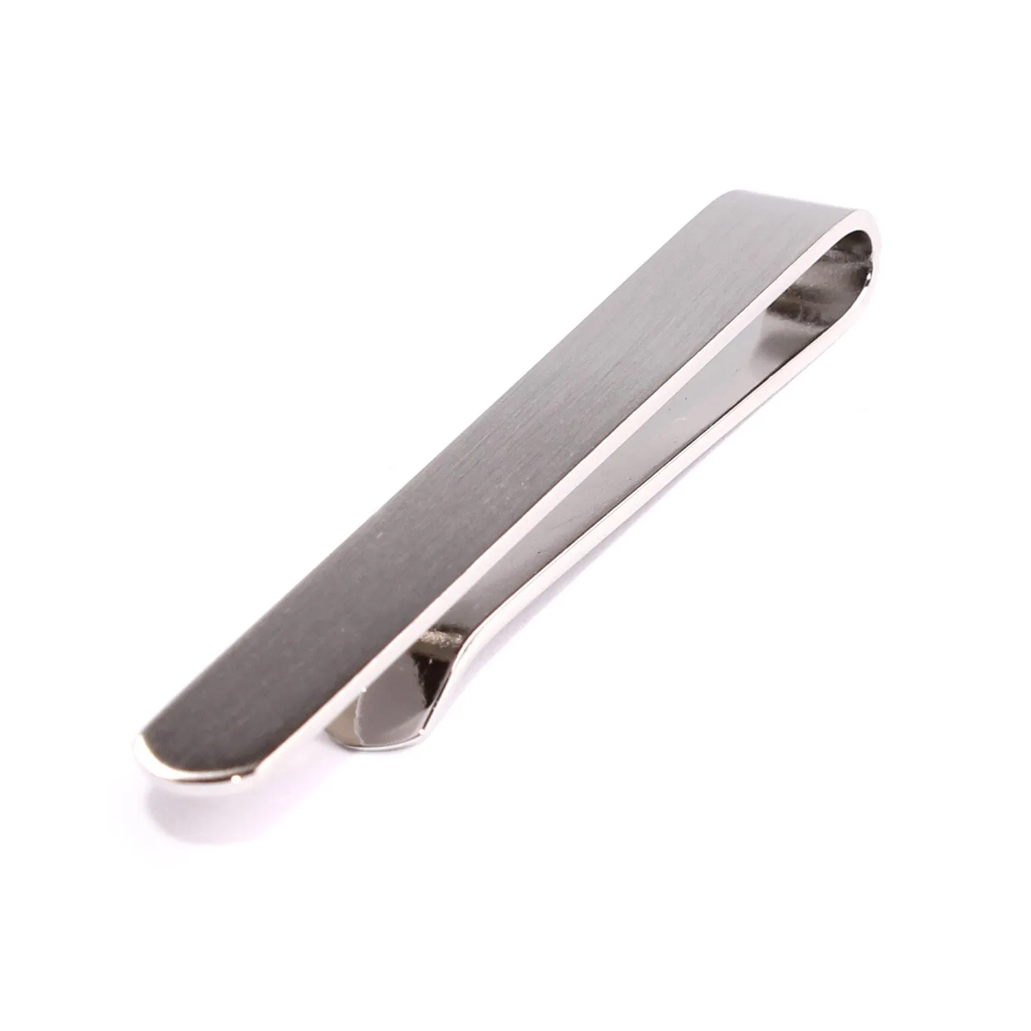 Brushed Silver Round Clasp Tie Bar sold by OTAA product image thumbnail 3