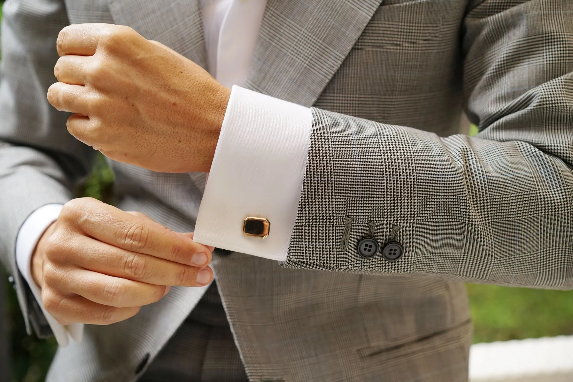 Octavia Rose Gold Cufflinks sold by OTAA product image thumbnail 5
