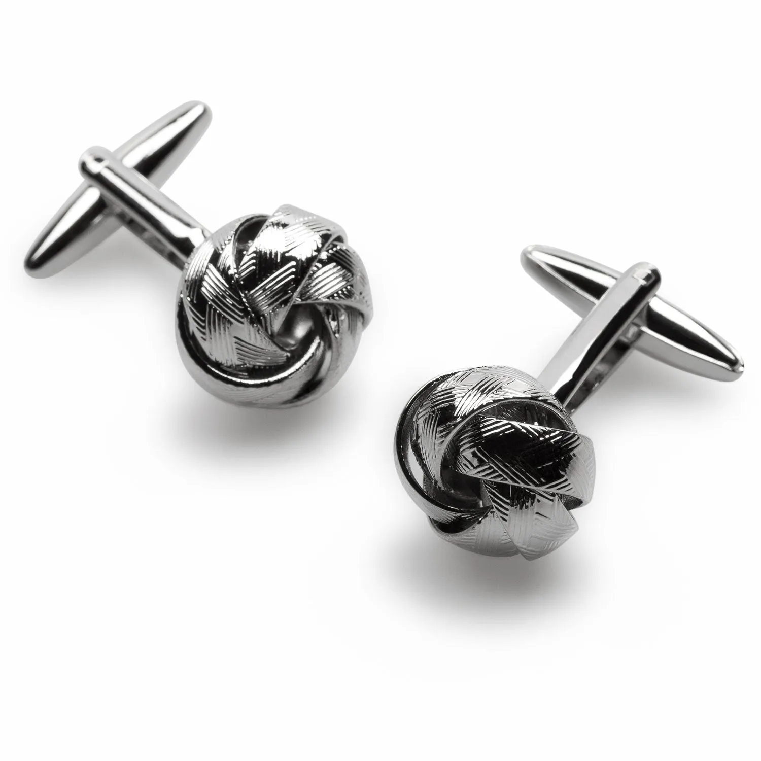 Ribbon Sphere Silver Cufflinks sold by OTAA