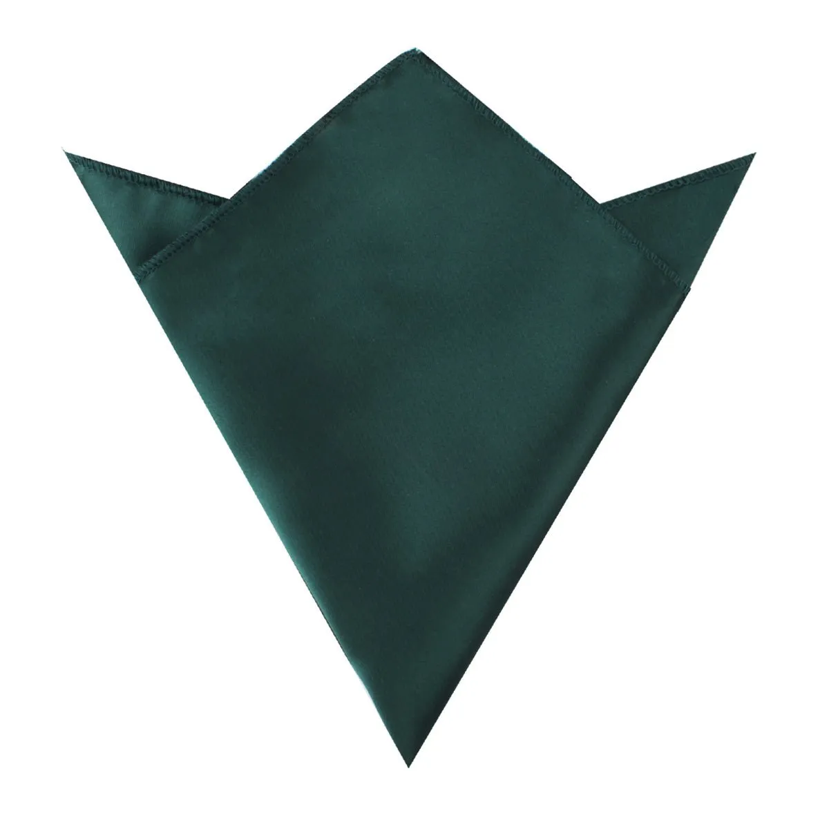Dark Green Satin Pocket Square sold by OTAA