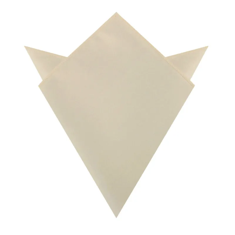 Champagne Satin Pocket Square made by OTAA