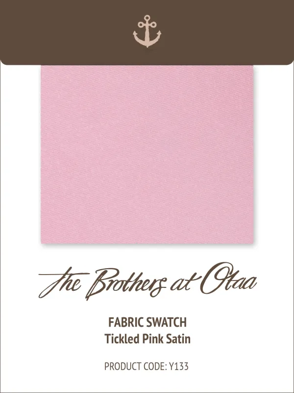 Fabric Swatch (Y133) - Tickled Pink Satin made by OTAA