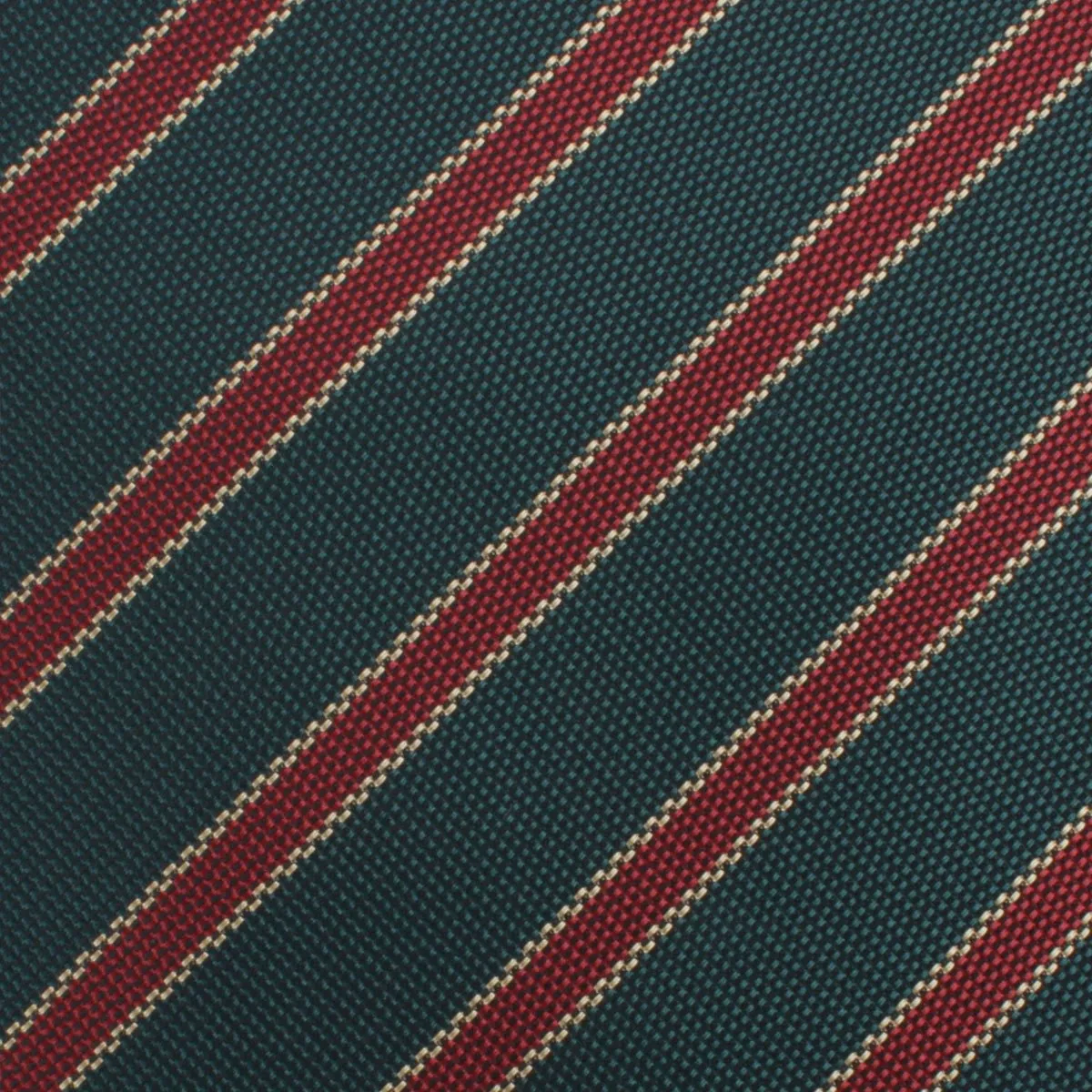 Fabric Swatch (Y077) - Canterbury Green with Royal Red Stripes sold by OTAA product image thumbnail 2