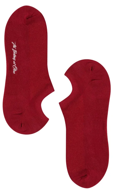 Burgundy Low-Cut Socks made by OTAA
