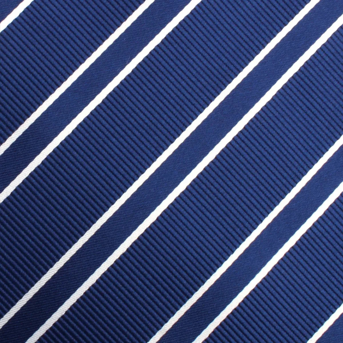 Navy Blue Double Stripe Self Bow Tie sold by OTAA product image thumbnail 3