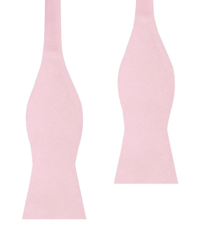 Tickled Pink Weave Self Bow Tie made by OTAA