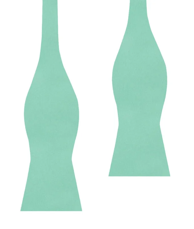 Tiffany Turquoise Spa Satin Self Bow Tie made by OTAA