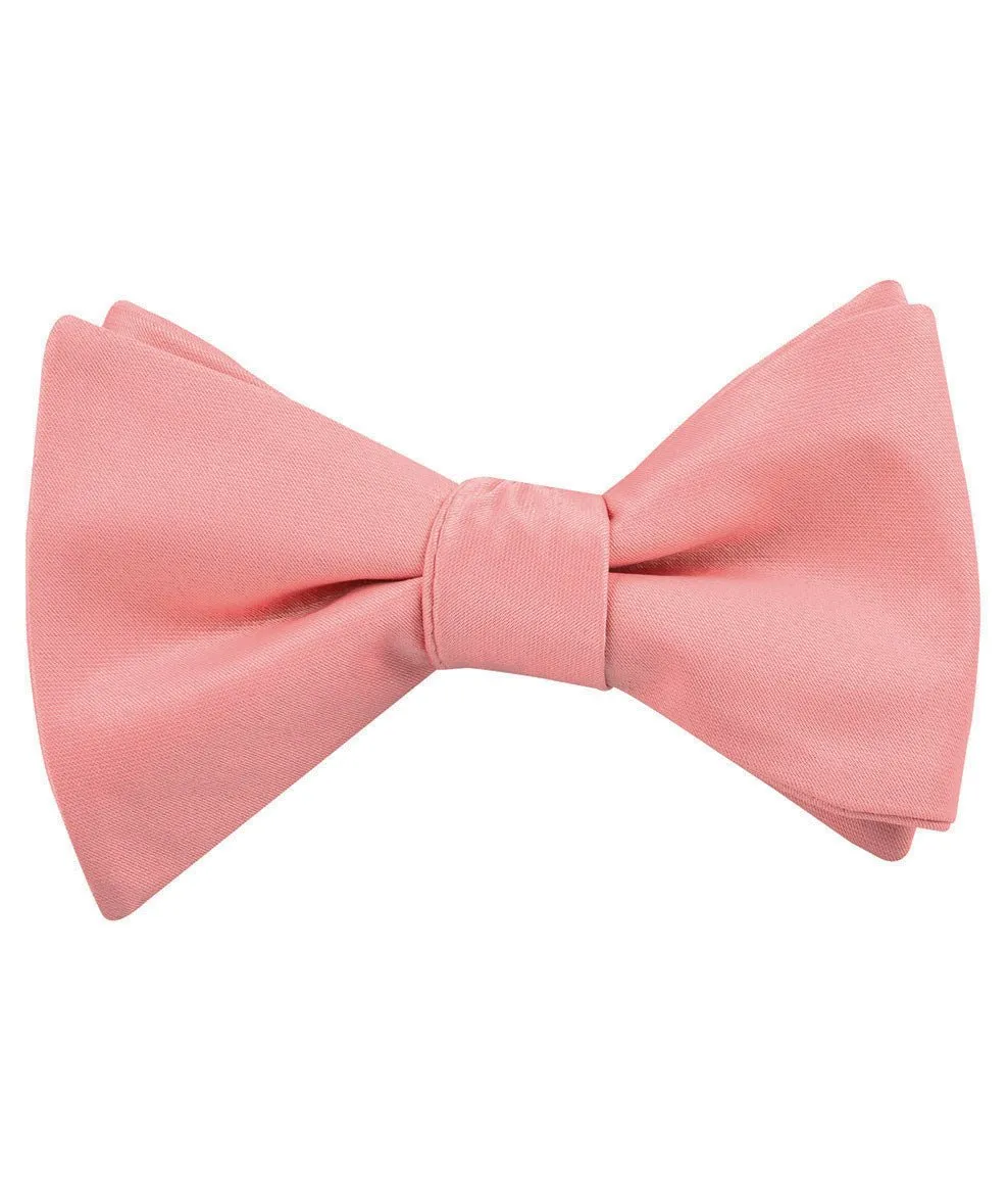 Parfait Coral Satin Self Bow Tie sold by OTAA product image thumbnail 2