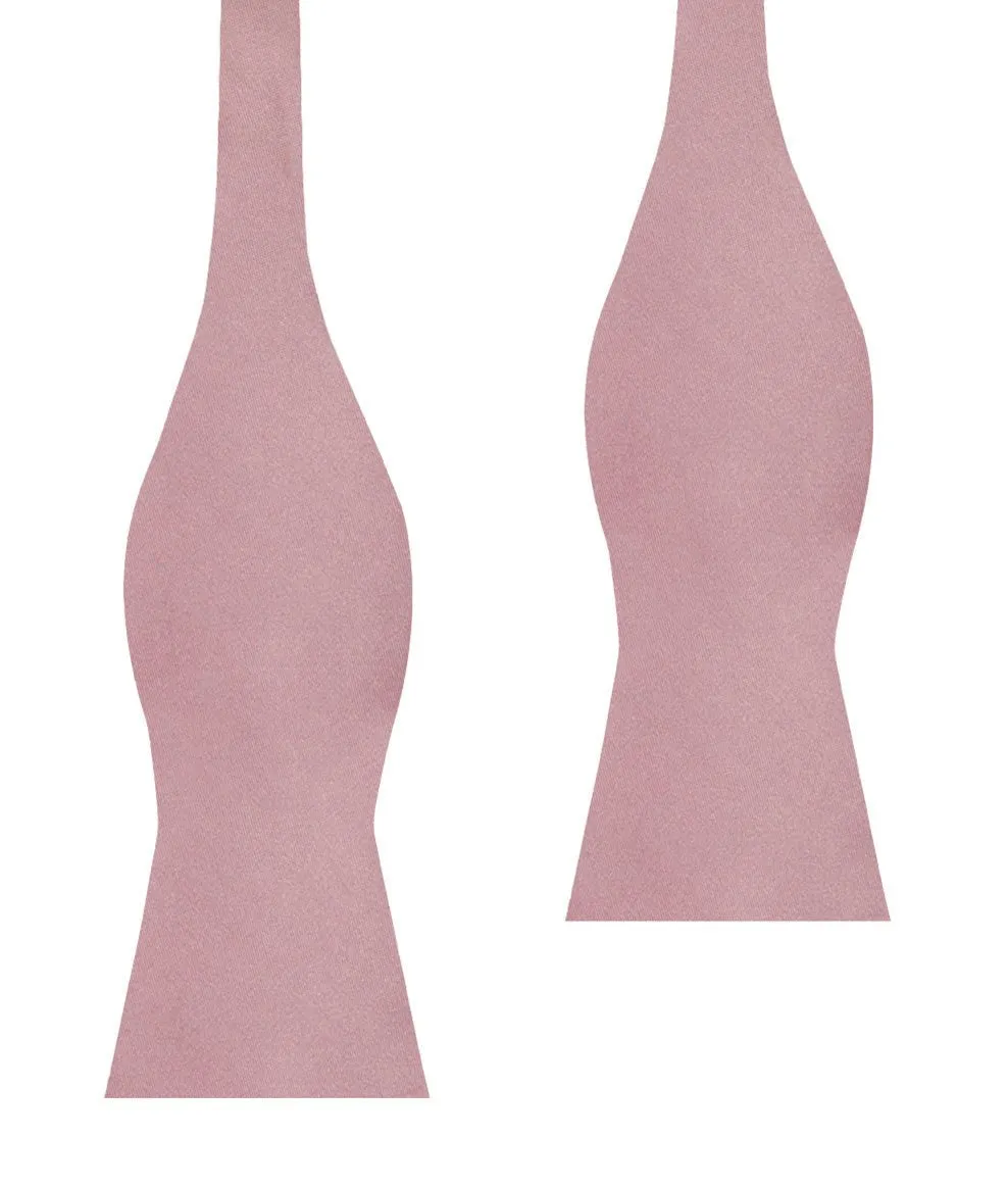 Dusty Rose Pink Satin Self Bow Tie sold by OTAA
