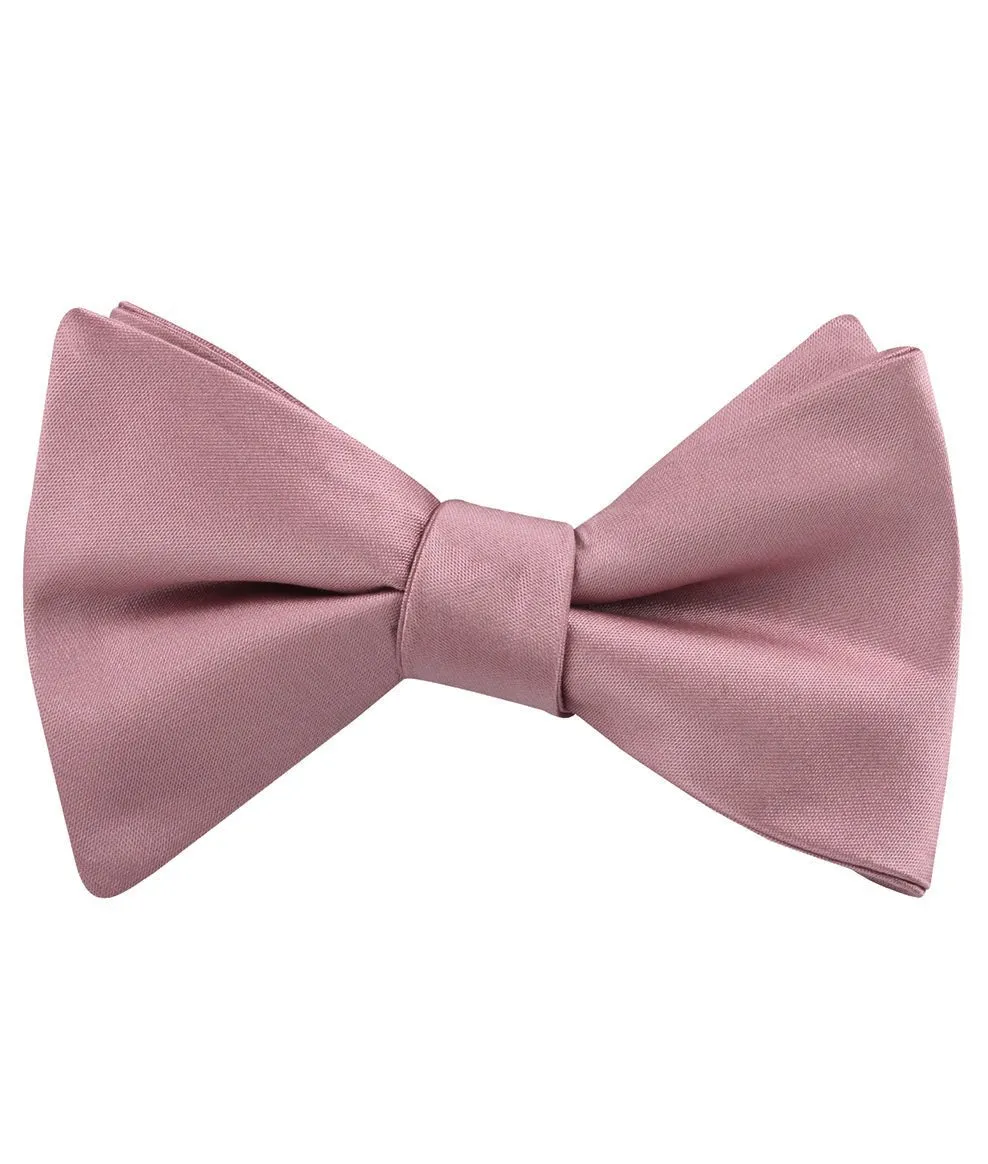 Dusty Rose Pink Satin Self Bow Tie sold by OTAA product image thumbnail 2