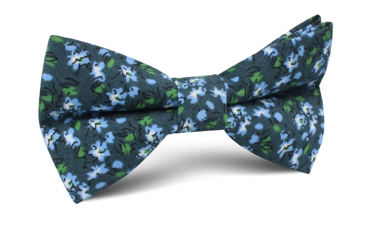 Periwinkle Floral Bow Tie made by OTAA