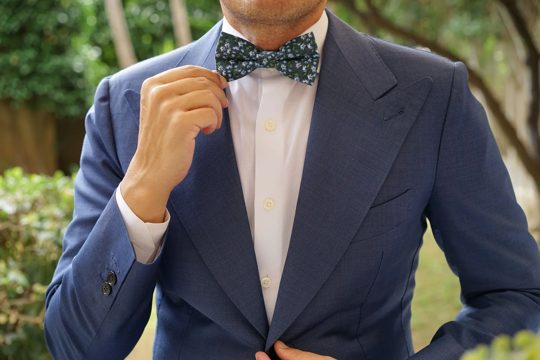 Periwinkle Floral Bow Tie sold by OTAA product image thumbnail 5