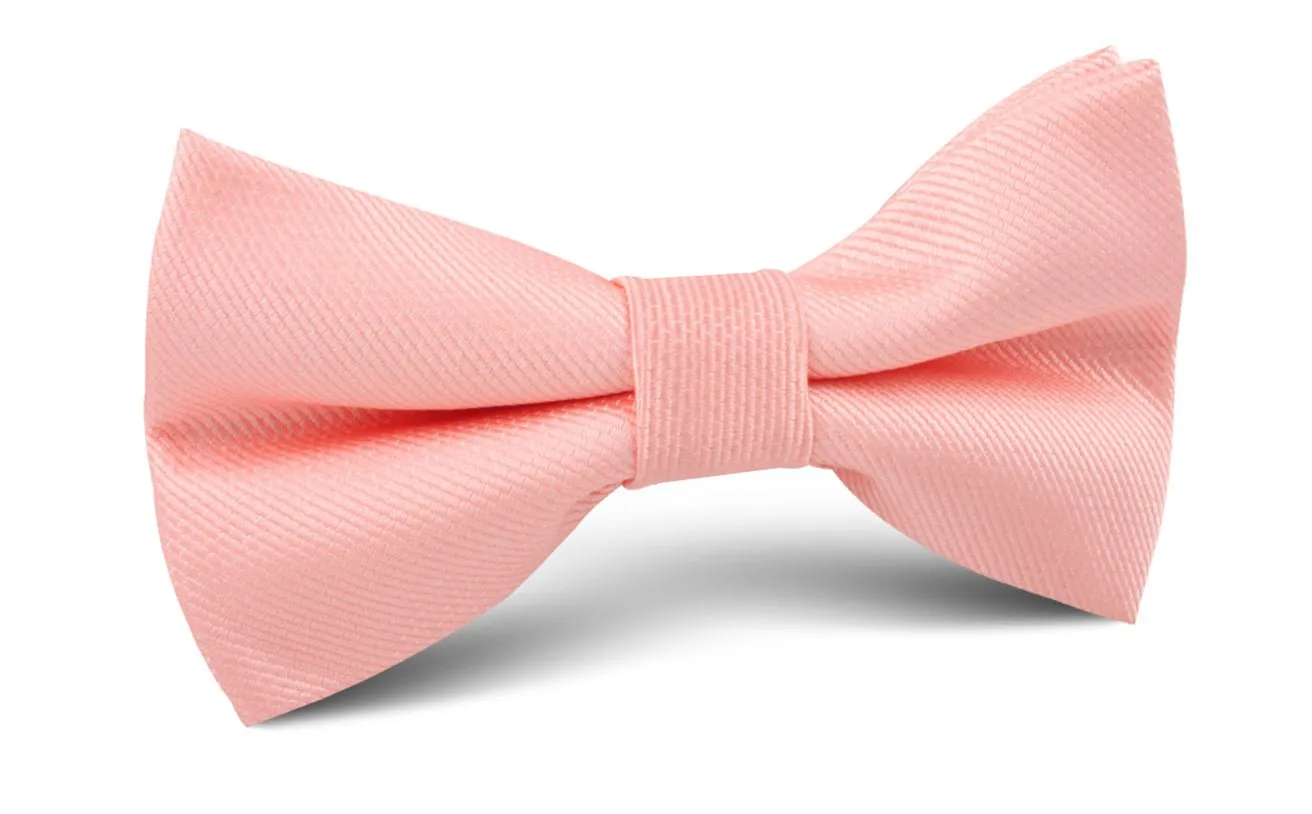 Bellini Peach Weave Bow Tie sold by OTAA