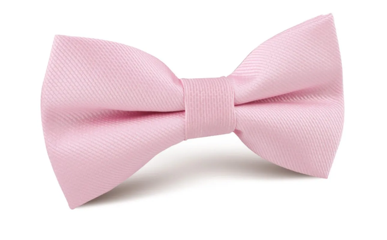 Tickled Pink Weave Bow Tie made by OTAA