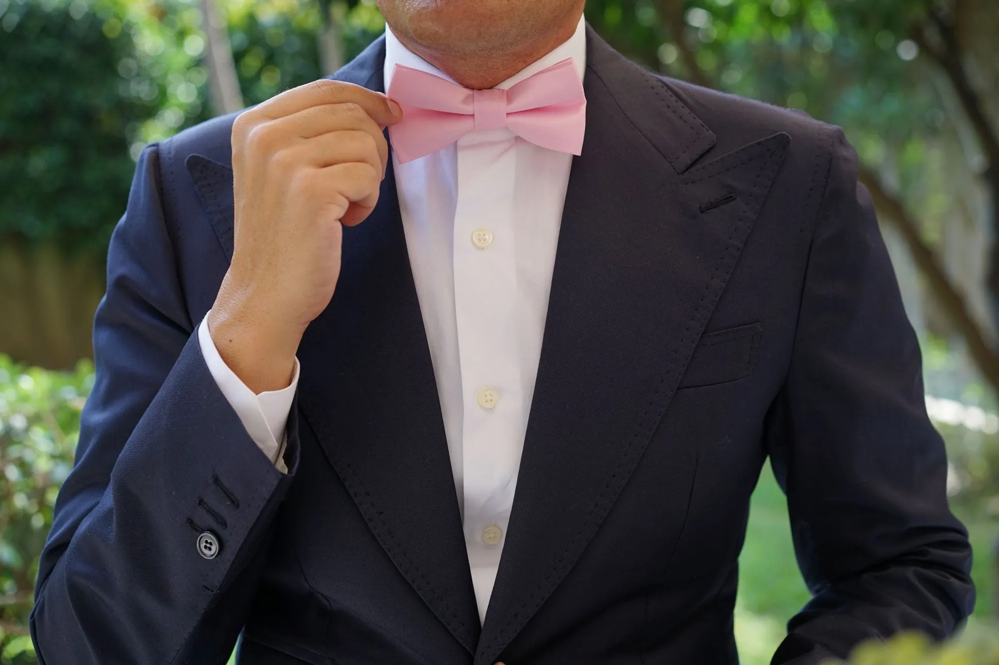 Tickled Pink Satin Bow Tie sold by OTAA product image thumbnail 5