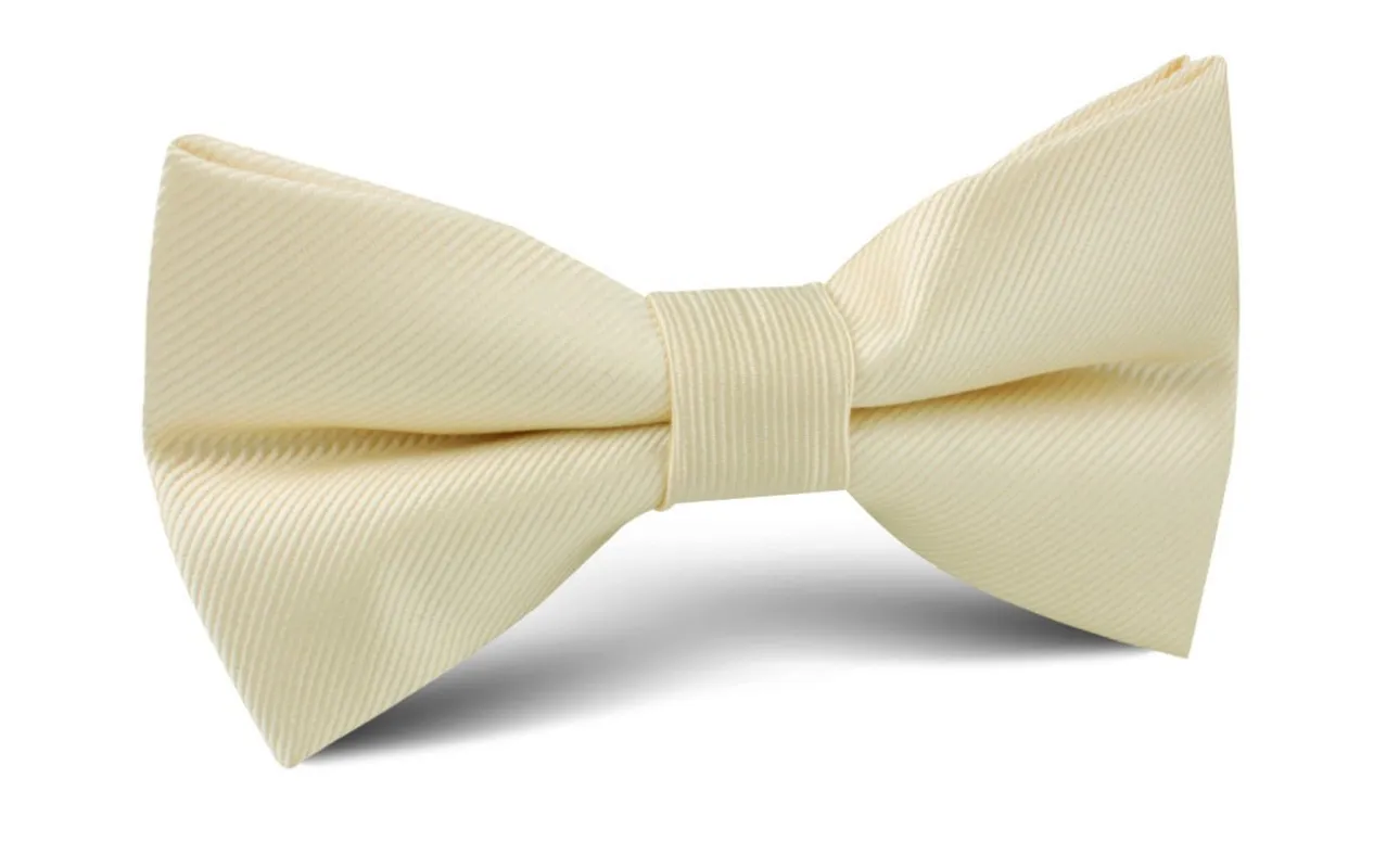 Champagne Twill Bow Tie made by OTAA