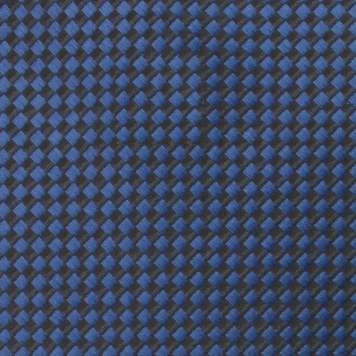 Navy Blue Basket Weave Checkered Bow Tie sold by OTAA product image thumbnail 2