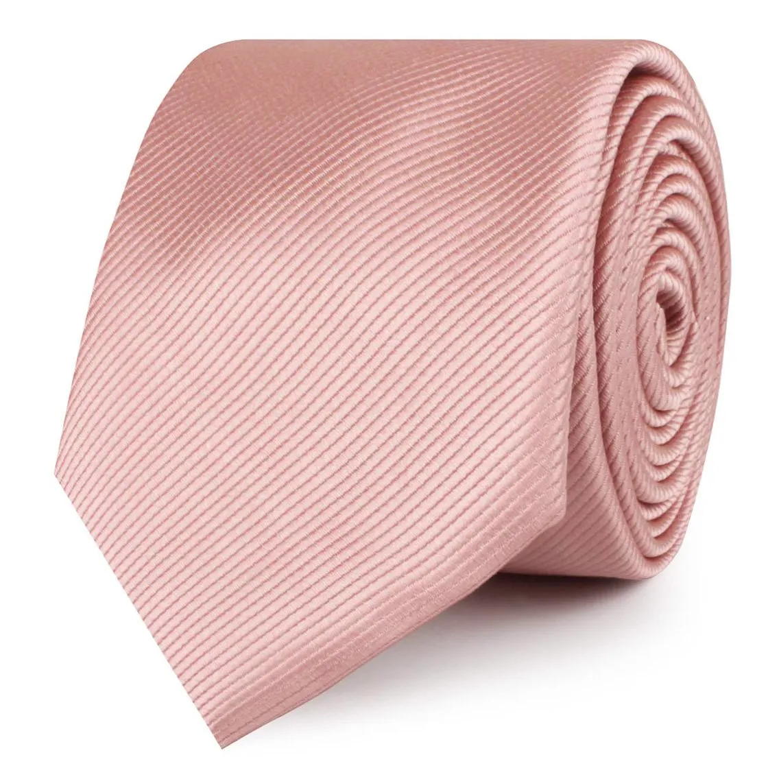 Dusty Blush Pink Twill Skinny Tie sold by OTAA product image thumbnail 2