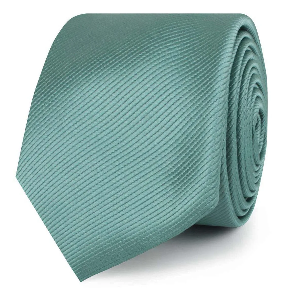 Viridian Green Twill Skinny Tie sold by OTAA product image thumbnail 2