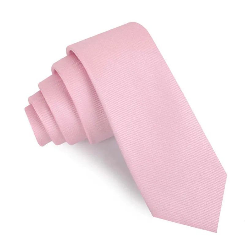 Tickled Pink Weave Skinny Tie made by OTAA