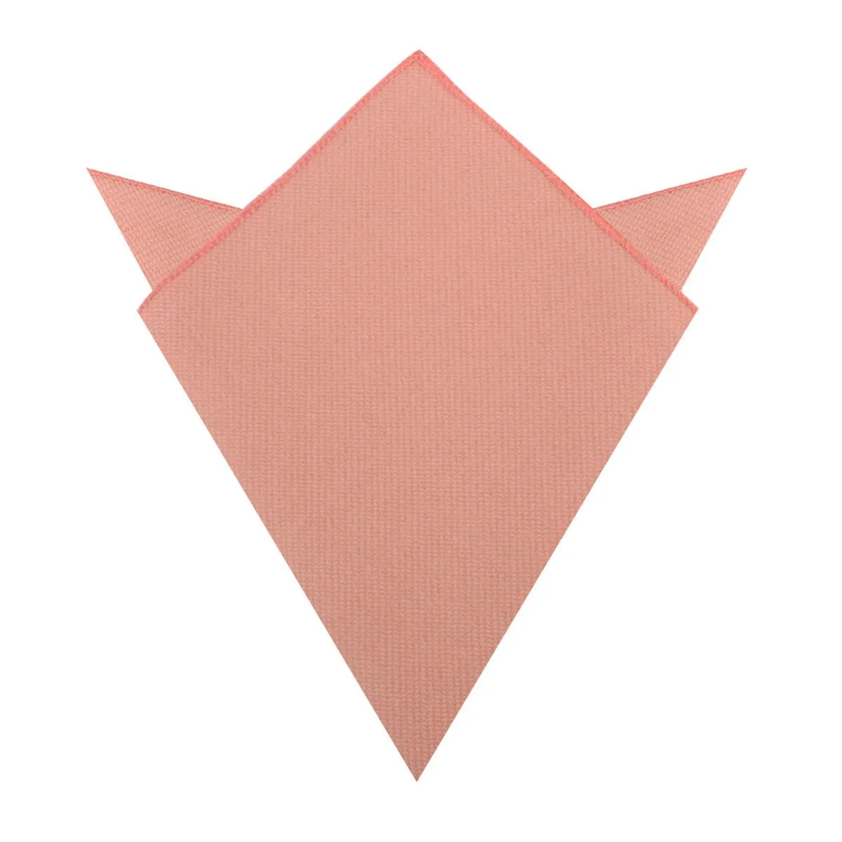 Sunset Peach Linen Twill Pocket Square sold by OTAA