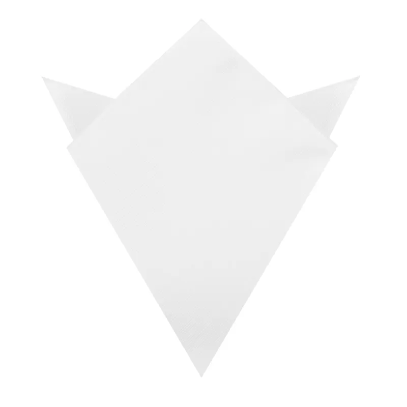 Ivory Crisp Twill Pocket Square made by OTAA