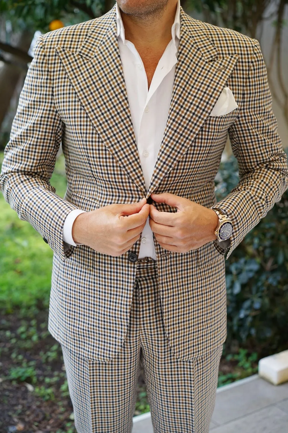 Ivory Crisp Twill Pocket Square sold by OTAA product image thumbnail 4