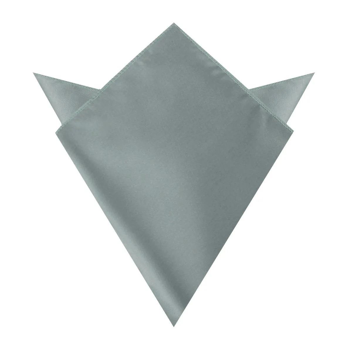 Silver Sage Satin Pocket Square sold by OTAA