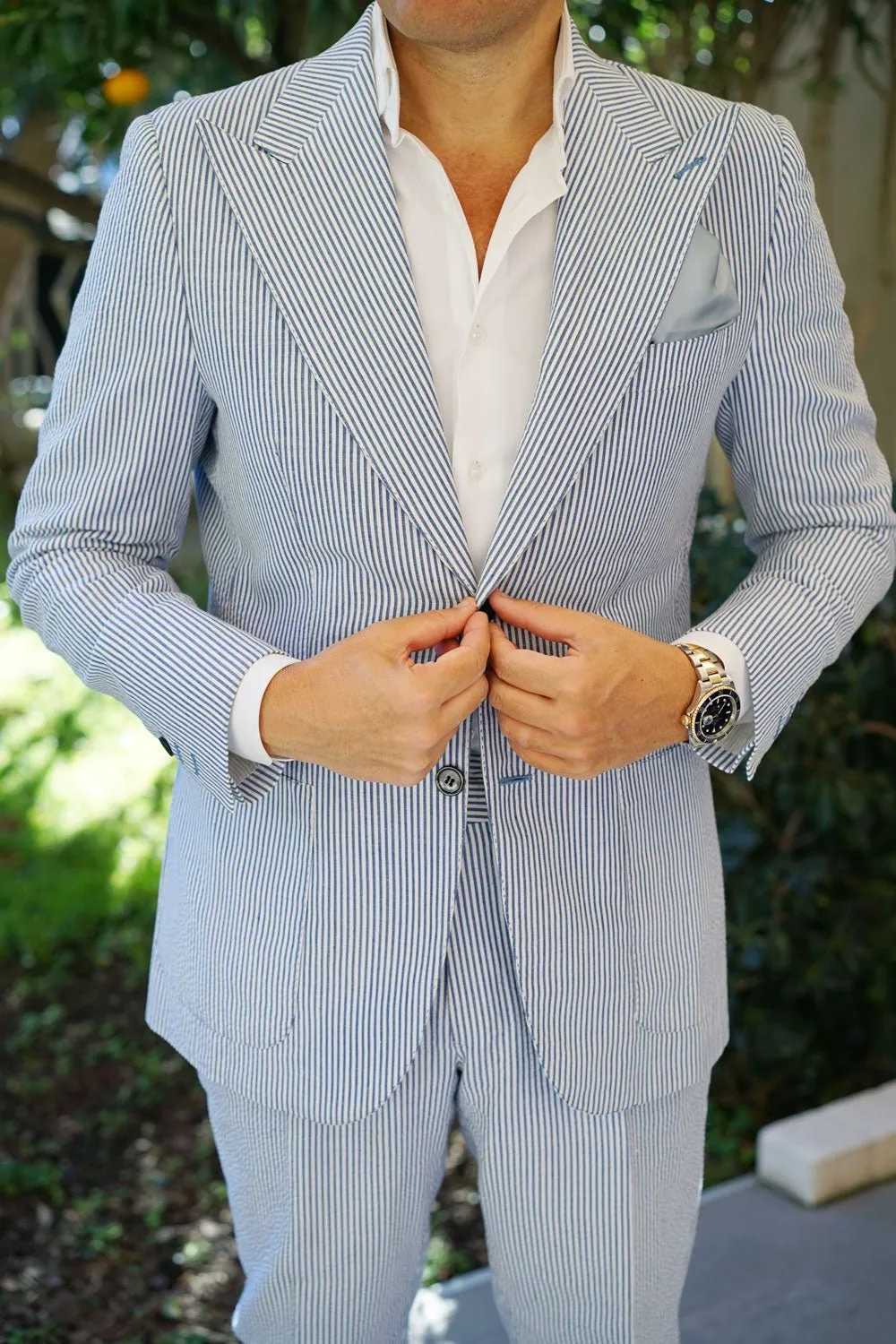 Light Silver Sage Satin Pocket Square sold by OTAA product image thumbnail 4