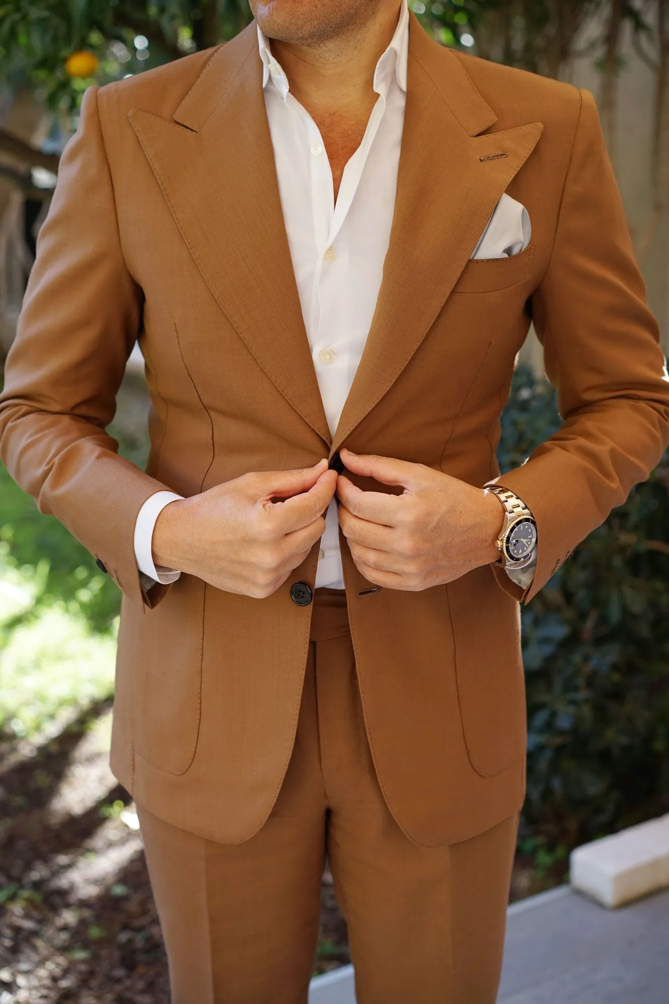 Silver Fog Weave Pocket Square sold by OTAA product image thumbnail 4