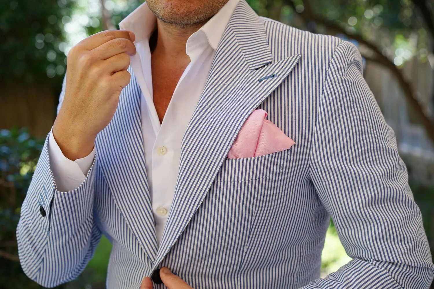 Tickled Pink Weave Pocket Square sold by OTAA product image thumbnail 5