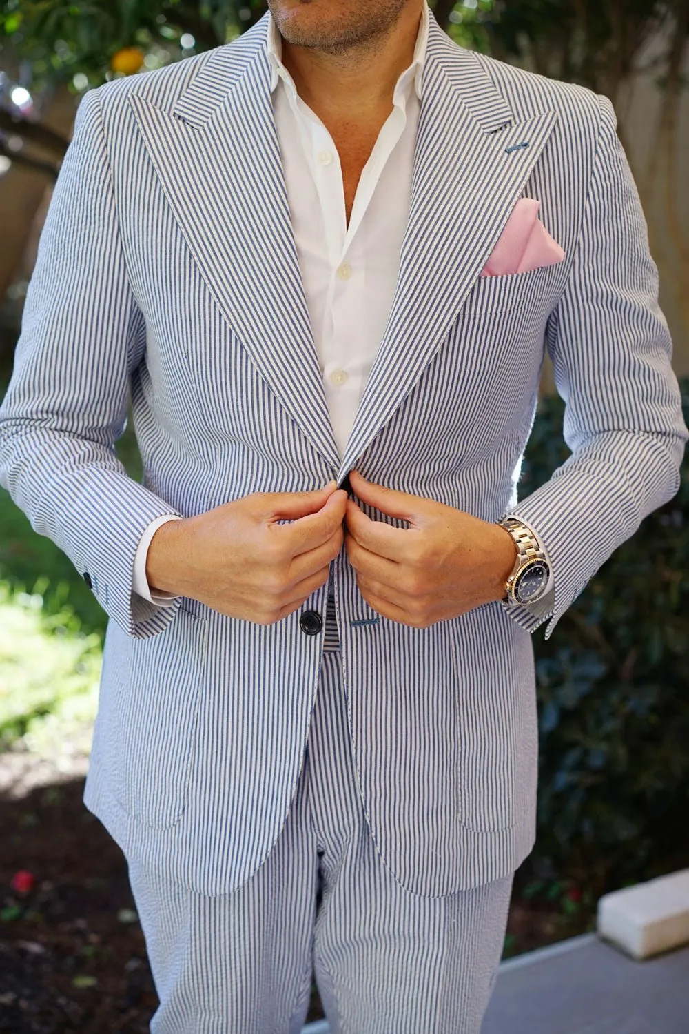 Tickled Pink Weave Pocket Square sold by OTAA product image thumbnail 4