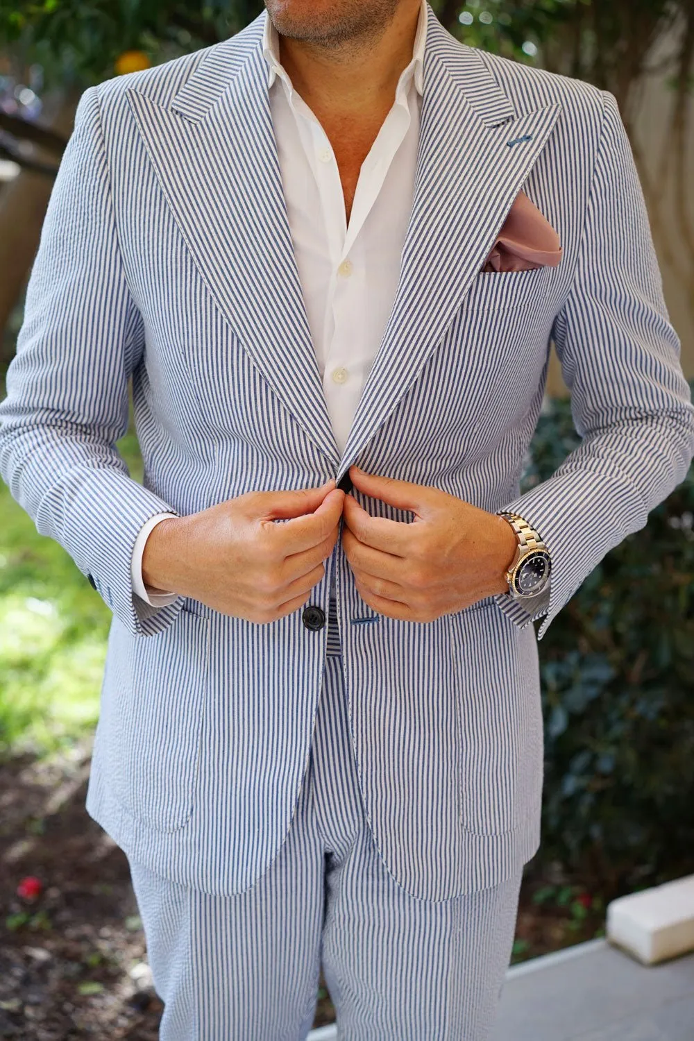 Dusty Mauve Satin Pocket Square sold by OTAA product image thumbnail 4
