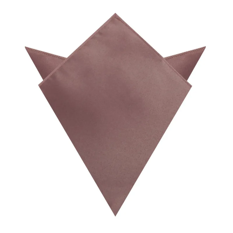 Dusty Mauve Satin Pocket Square made by OTAA
