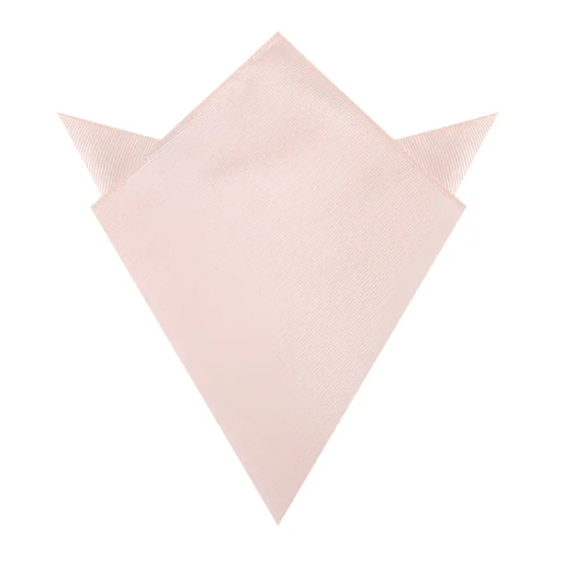 Petal Pink Twill Pocket Square made by OTAA