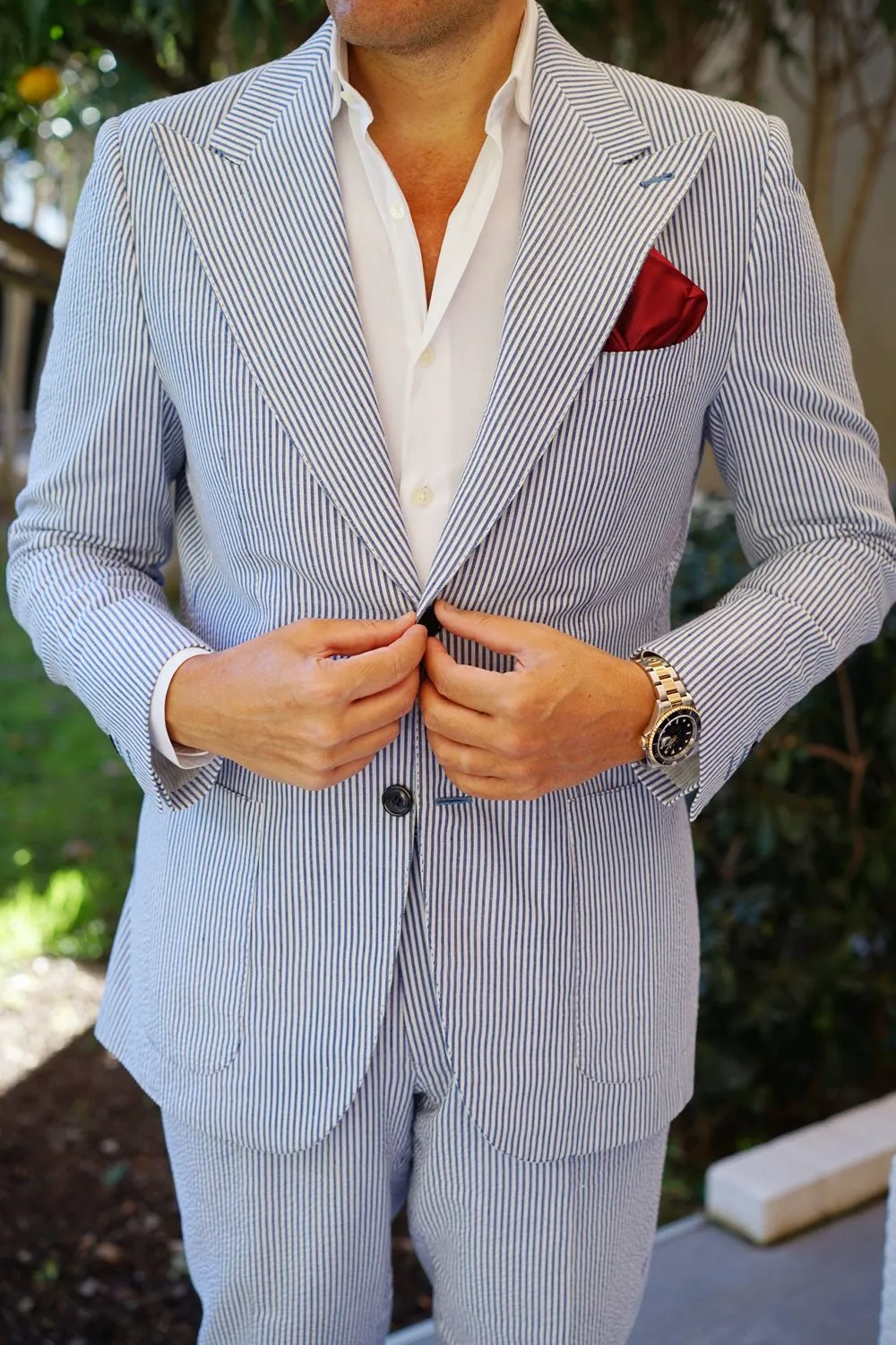 Merlot Burgundy Twill Pocket Square sold by OTAA product image thumbnail 4