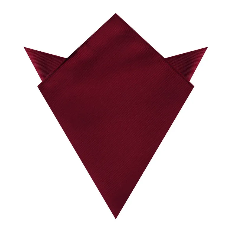 Merlot Burgundy Twill Pocket Square made by OTAA