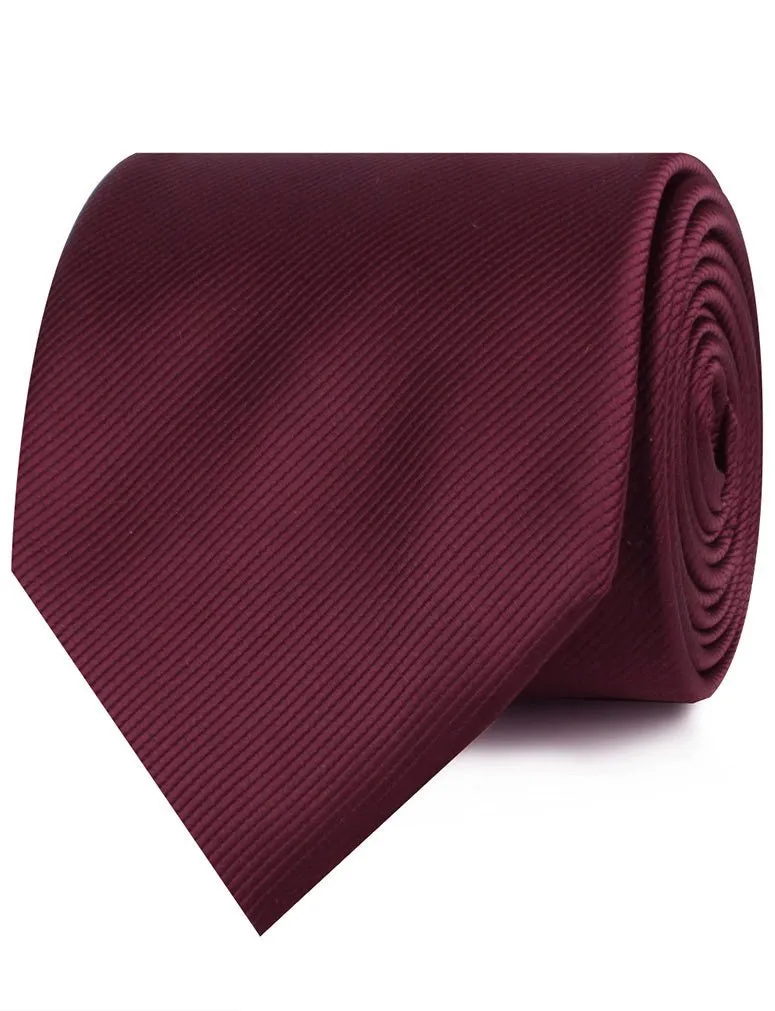 Dark Merlot Wine Twill Necktie sold by OTAA product image thumbnail 2
