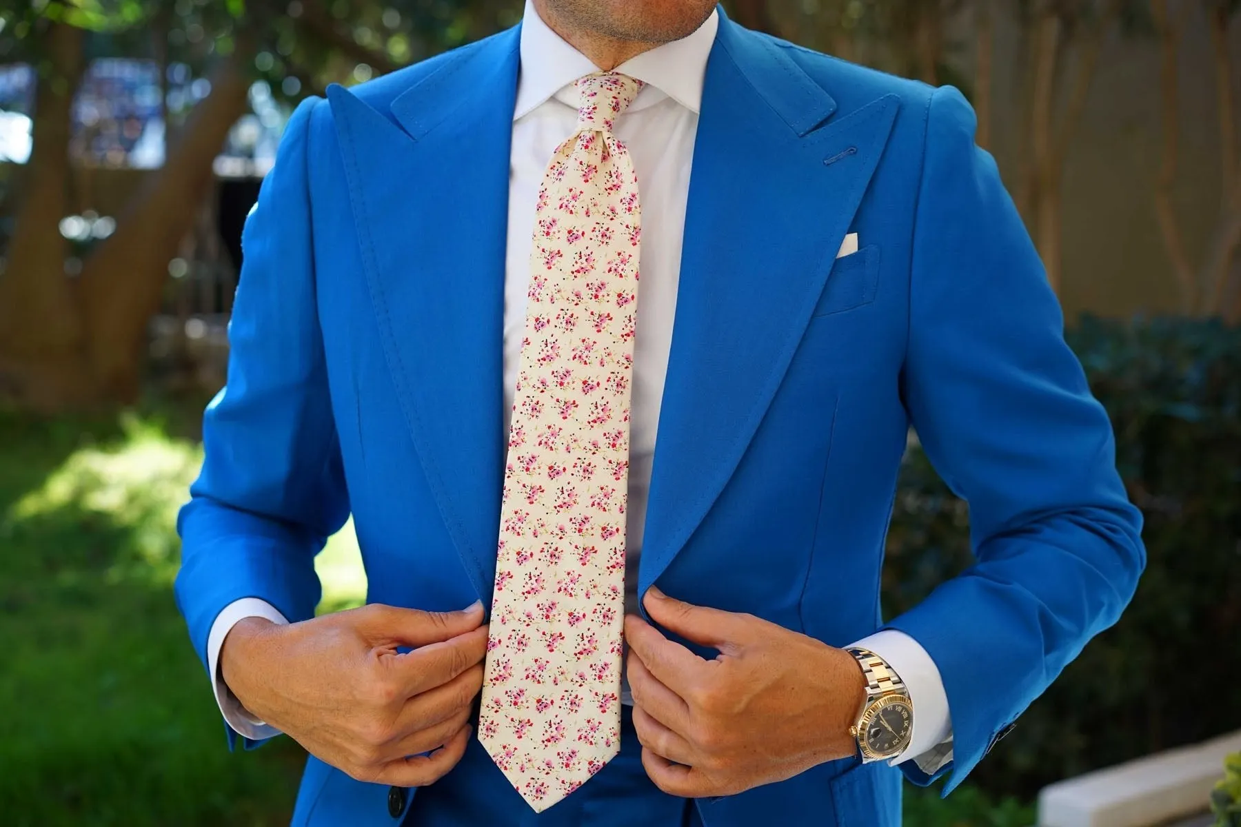 Río Pink Rose Floral Necktie sold by OTAA product image thumbnail 4