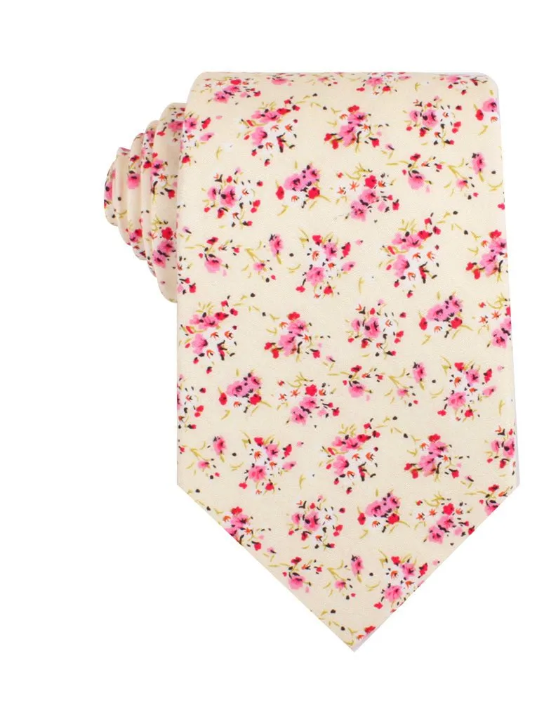 Río Pink Rose Floral Necktie sold by OTAA