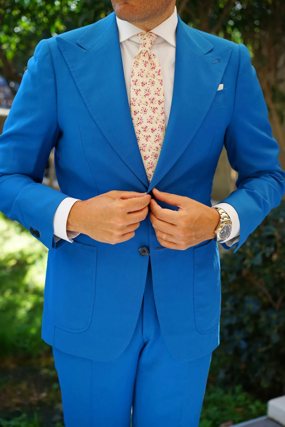 Río Pink Rose Floral Necktie sold by OTAA product image thumbnail 5