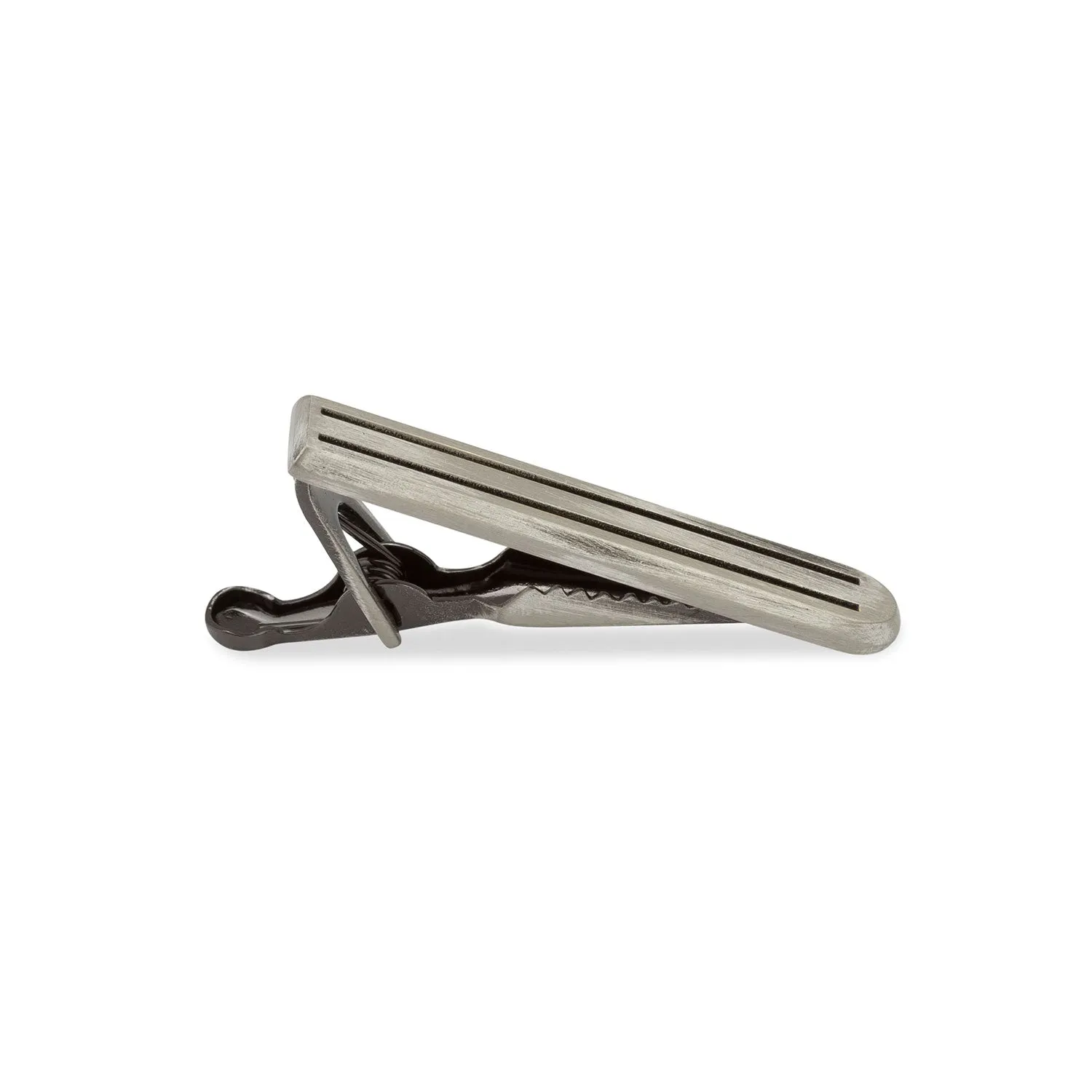 Mini Antique Silver Pinstripe Tie Bar sold by OTAA product image thumbnail 2