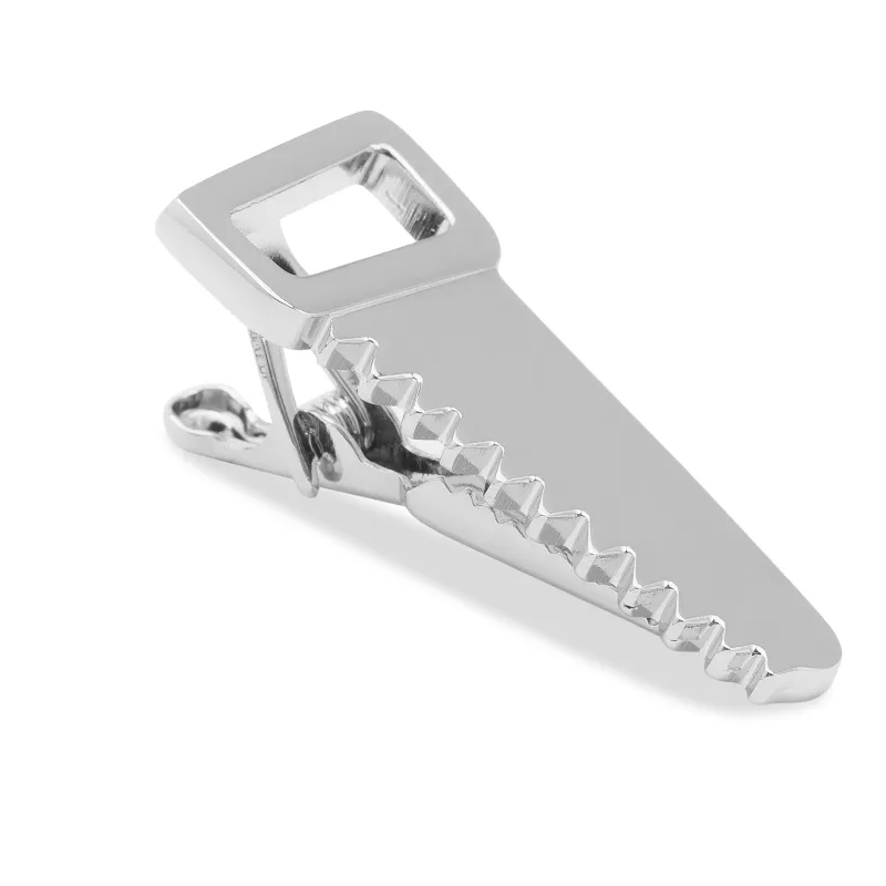Baxter Silver Saw Tie Bar made by OTAA