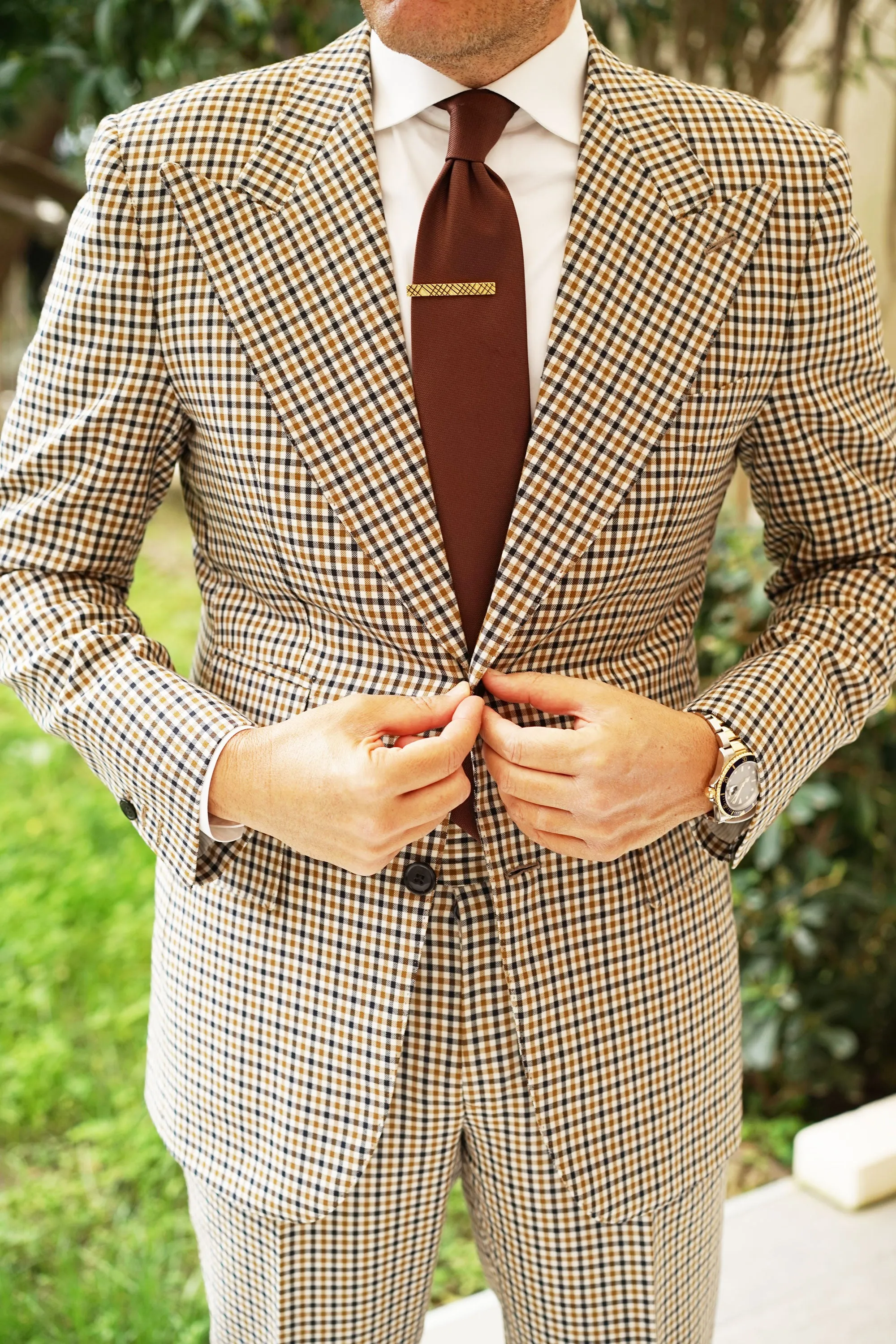 Crosshatch Gold Tie Bar sold by OTAA product image thumbnail 5