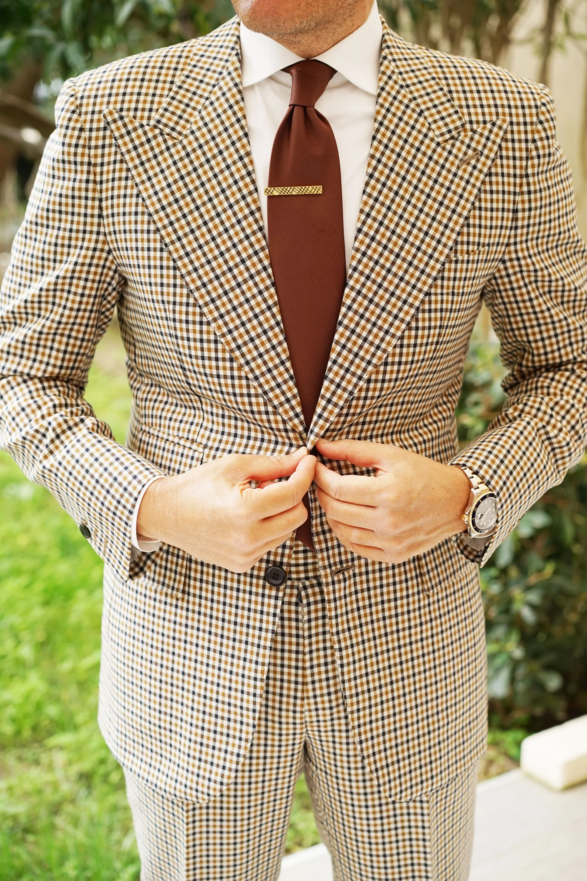 Crosshatch Gold Tie Bar sold by OTAA product image thumbnail 4