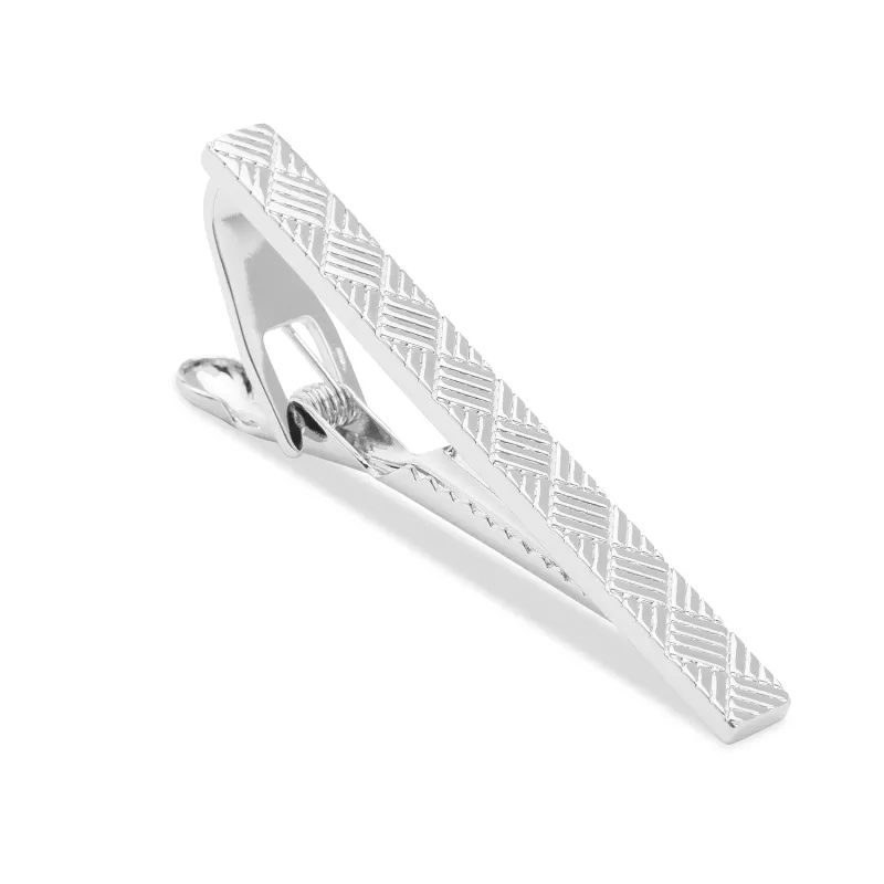 Silver Hitchcock Tie Bar made by OTAA
